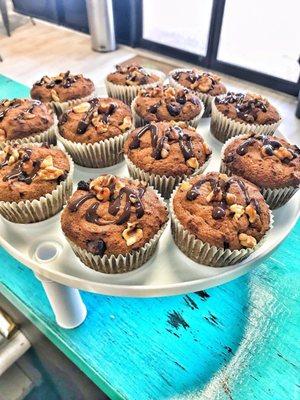 Protein muffins  128 calories  8g protein.  8g carbs  7.5g fat