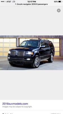 2015 Navigator L 7 passengers