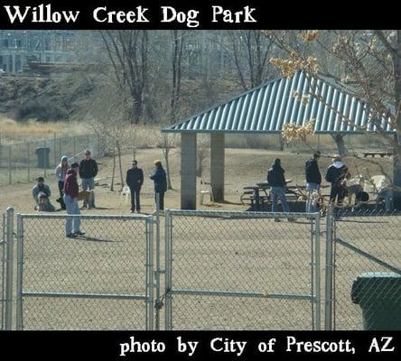 Willow Creek Dog Park, run by the City of Prescott, AZ