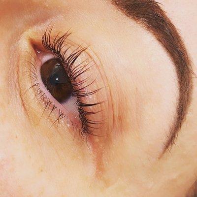 Results of keratin lash lift