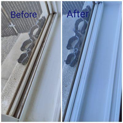 Window Tracks Before and After