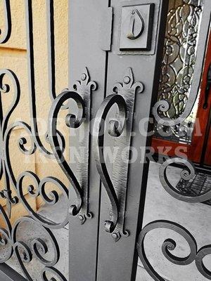 Custom Iron gate handles