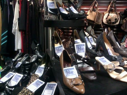 Shoe display.  Nothing under $30.