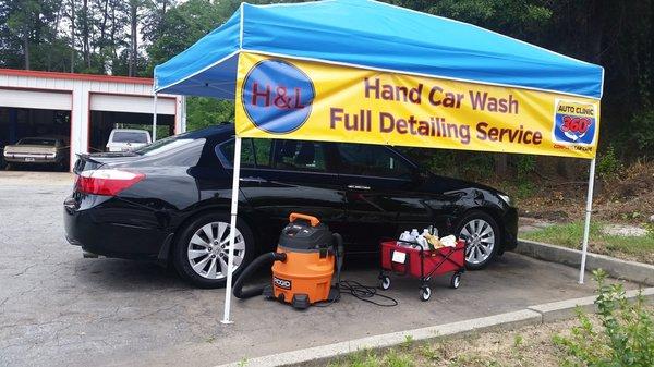 We just added our latest service: Hand Car Wash and Full Detailing! Starting at $7.99 for a quick wash; $70 for the Ultimate Hand Wash & Wax