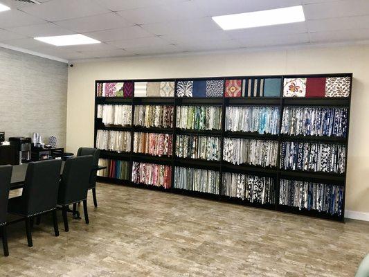 Fabric Wall at WindowWare Hunter Douglas Gallery