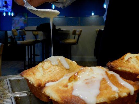 Fresh baked Lemon Pound cake