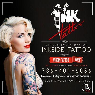 Virgin tattoos free
Birthday tattoo 50% off