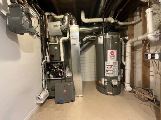 New High Efficiency Furnace, AC and Water Heater Installation