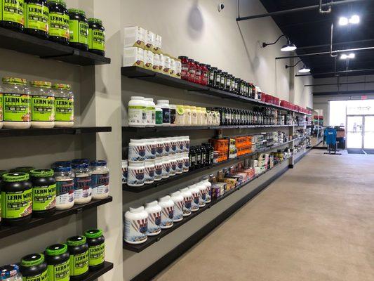 The Great Wall of supplements.