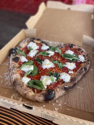 Margherita Heart Shaped Pizza