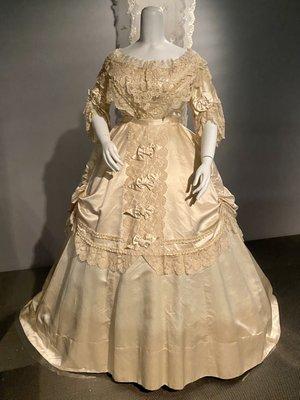 Ivory Silk Evening Gown (c. 1869, United States) - The Museum at FIT