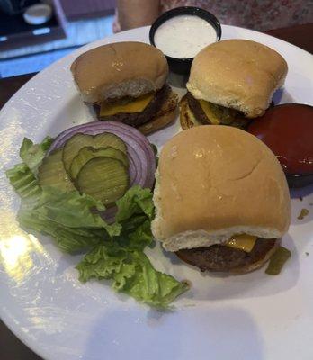 Green chili cheeseburger sliders