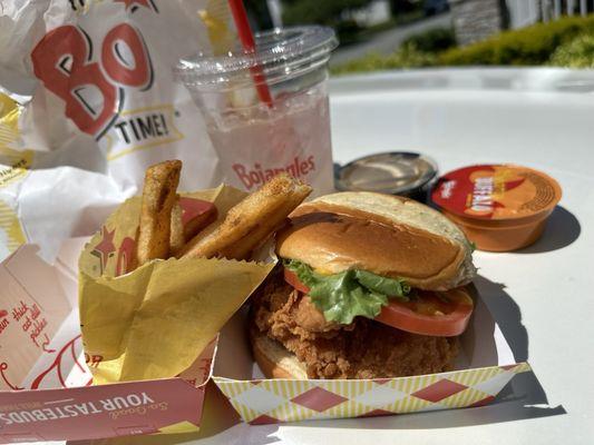 Bo's Chicken Sandwich Combo with Bo* Fries