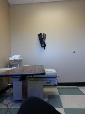 One of the rooms waiting for the dr.