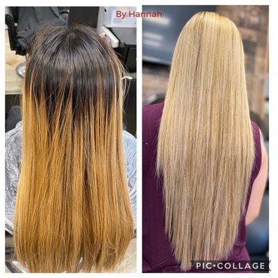 balayage sand blonde