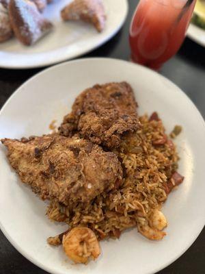 Fried Chicken and Jambalaya