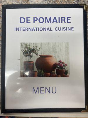 Front page menu