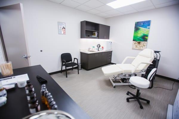 Facial aesthetics treatment room