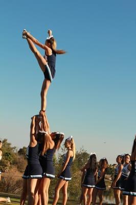 Leland High School cheerleaders at Almaden Valley Art and Wine Festival