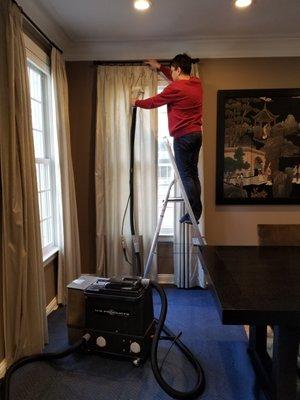 On-Site Drapery and Sheers cleaning