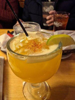 Mango margarita with Tajin