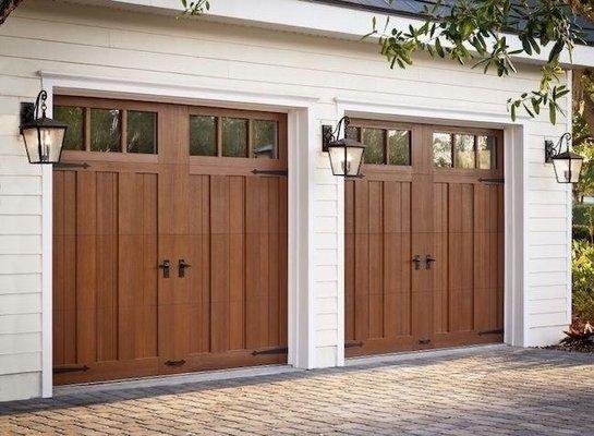 custom wooden garage doors by us