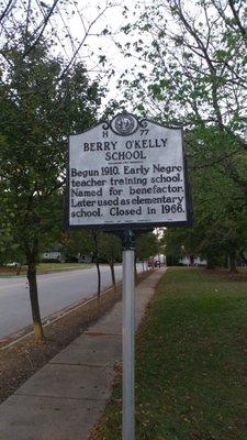 Berry O'Kelly School Historical Marker