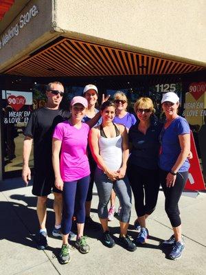 Coach Janel with some of her San Carlos' Empowerfit group at a Roadrunner event in 2016.