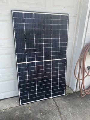 A solar panel ready to be placed on your roof!