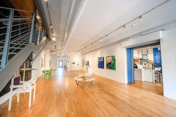 The A2AC Gallery, showcasing free contemporary art exhibitions throughout the year.