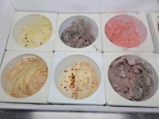 Some of their flavors of their organic ice cream