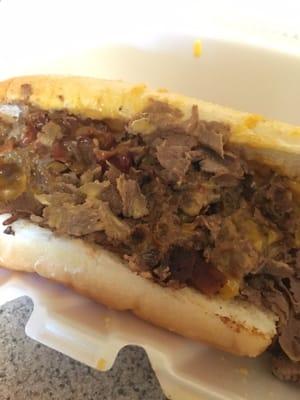 Bacon cheesesteak - delicious!