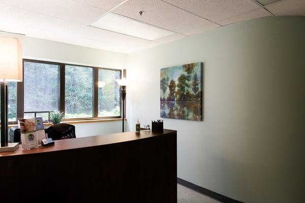 New front desk area