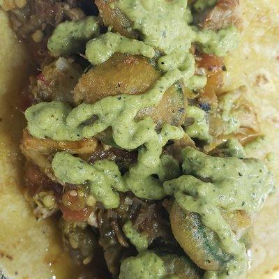 Green Chili Pork Taco