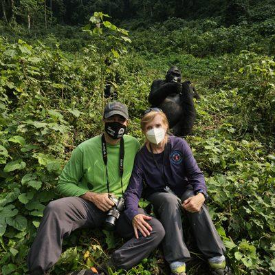 Trekking with gorillas