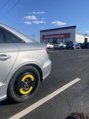 Quick service for a flat tire!