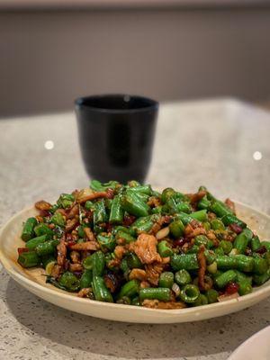 Sauteed Minced String beans, Mushroom & Sausage