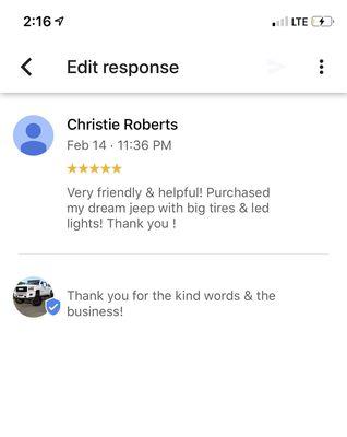 Another awesome review ! Thanks Christie!