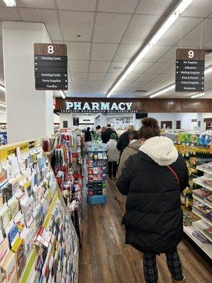 Long pharmacy line