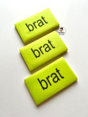 Say hello to our Brat Album Cookies!