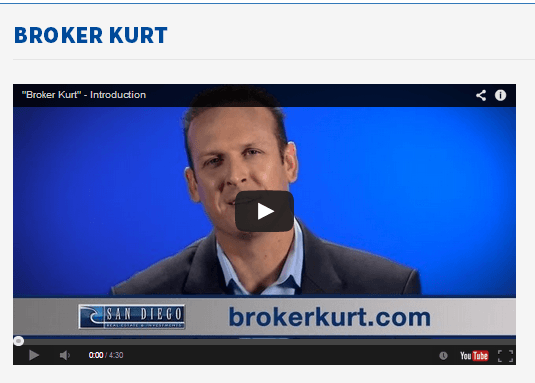 Broker Kurt's Buyer & Seller Video Consultations  http://sdreai.com/broker-kurt/