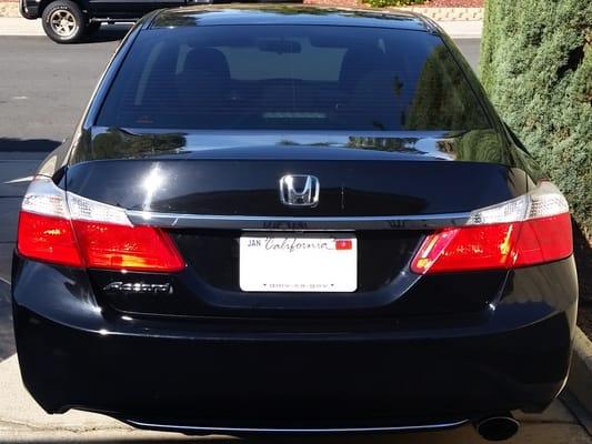 2013 Accord LX with 35% tints all around (per request!). Thank you Wyatt and JJ for your professionalism and honesty!