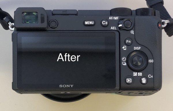 Sony camera a6600 after lcd replaced with original Sony parts