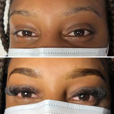 Classic Beauty Package Hybrid Brows & Volume Lashes CC curl 13-15