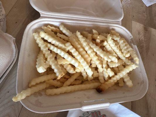 2 orders of fries 1.5/5