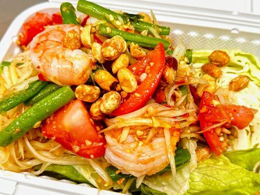 Som-Tum (Green Papaya Salad)