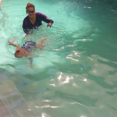 My 2 year old swimming on the 3rd day! No previous lessons. Very pleased :)