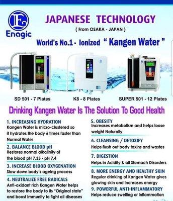 Kangen Ionized Water