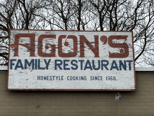 Roof Top Sign Facing the Street