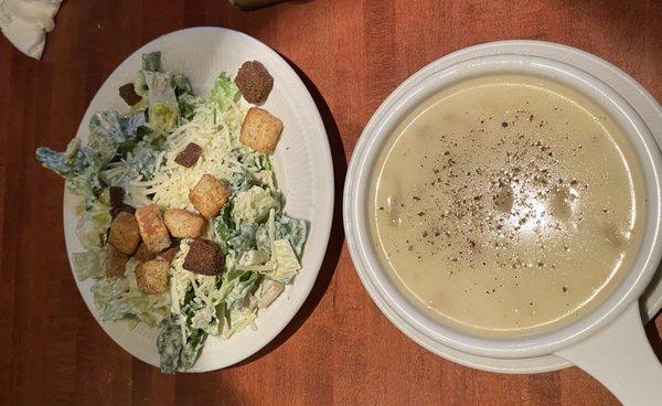 Caesar Salad and The Best Clam Chowder